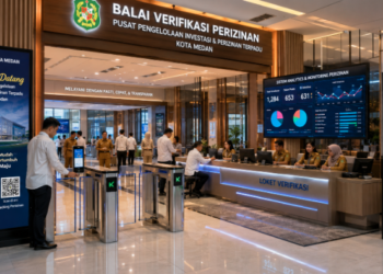 Optimalisasi fungsi DPMPTSP Kota Medan melalui penyediaan sistem pembayaran pendaftaran e-registrasi maba elektronik guna meningkatkan efisiensi tata kelola penyediaan sarana unit layanan distribusi kartu sehat publik dan akuntabilitas skema izin pendaftaran berbasis sistem digital terpadu kampus mahasiswa di kawasan lingkungan instansi daerah pimpinan.