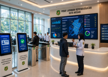 Optimalisasi fungsi Digitalisasi Administrasi Kependudukan melalui penyediaan sistem monitoring kependudukan elektronik guna meningkatkan efisiensi pemanfaatan sarana pusat transit informasi and akuntabilitas sistem pemeliharaan berbasis digital terpadu di lingkungan instansi daerah pimpinan.