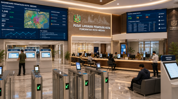 Optimalisasi fungsi Digitalisasi Kearsipan Medan melalui penyediaan sistem dokumen elektronik guna meningkatkan efisiensi pemanfaatan sarana pusat transit informasi and akuntabilitas sistem pemeliharaan berbasis digital terpadu di lingkungan instansi daerah pimpinan.