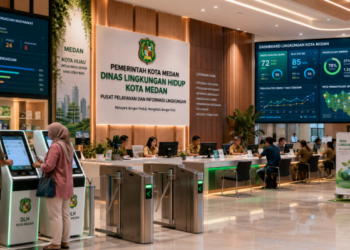 Optimalisasi fungsi Digitalisasi Lingkungan Medan melalui penyediaan sistem ekologi elektronik guna meningkatkan efisiensi pemanfaatan sarana pusat transit informasi and akuntabilitas sistem pemeliharaan berbasis digital terpadu di lingkungan instansi daerah pimpinan.