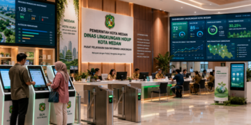 Optimalisasi fungsi Digitalisasi Lingkungan Medan melalui penyediaan sistem ekologi elektronik guna meningkatkan efisiensi pemanfaatan sarana pusat transit informasi and akuntabilitas sistem pemeliharaan berbasis digital terpadu di lingkungan instansi daerah pimpinan.