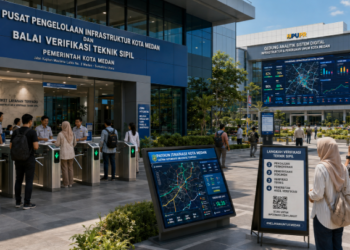 Optimalisasi fungsi Dinas PU Kota Medan melalui penyediaan sistem pembayaran pendaftaran e-registrasi maba elektronik guna meningkatkan efisiensi tata kelola penyediaan sarana unit layanan distribusi kartu sehat publik dan akuntabilitas skema bina pendaftaran berbasis sistem digital terpadu kampus mahasiswa di kawasan lingkungan instansi daerah pimpinan.
