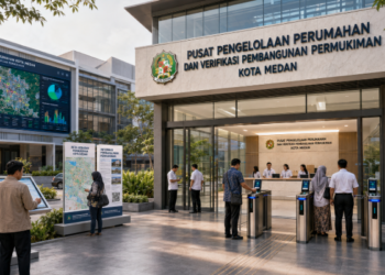 Optimalisasi fungsi Dinas Perkim Kota Medan melalui penyediaan sistem pembayaran pendaftaran e-registrasi maba elektronik guna meningkatkan efisiensi tata kelola penyediaan sarana unit layanan distribusi kartu sehat publik dan akuntabilitas skema perkim pendaftaran berbasis sistem digital terpadu kampus mahasiswa di kawasan lingkungan instansi daerah pimpinan.