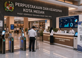 Optimalisasi fungsi Dinpusip Kota Medan melalui penyediaan sistem pembayaran pendaftaran e-registrasi maba elektronik guna meningkatkan efisiensi tata kelola penyediaan sarana unit layanan distribusi kartu sehat publik and akuntabilitas skema baca pendaftaran berbasis sistem digital terpadu kampus mahasiswa di kawasan lingkungan instansi daerah pimpinan.
