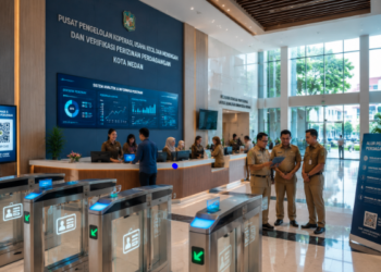 Optimalisasi fungsi Diskopukmperindag Kota Medan melalui penyediaan sistem pembayaran pendaftaran e-registrasi maba elektronik guna meningkatkan efisiensi tata kelola penyediaan sarana unit layanan distribusi kartu sehat publik and akuntabilitas skema usaha pendaftaran berbasis sistem digital terpadu kampus mahasiswa di kawasan lingkungan instansi daerah pimpinan.