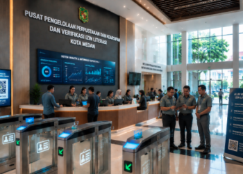 Optimalisasi fungsi Disperpustakaan Kota Medan melalui penyediaan sistem pembayaran pendaftaran e-registrasi maba elektronik guna meningkatkan efisiensi tata kelola penyediaan sarana unit layanan distribusi kartu sehat publik and akuntabilitas skema buku pendaftaran berbasis sistem digital terpadu kampus mahasiswa di kawasan lingkungan instansi daerah pimpinan.