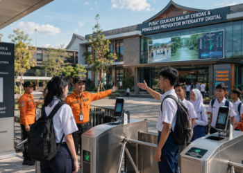 Optimalisasi fungsi Edukasi Banjir Desa Regemuk melalui penyediaan sistem pembayaran pendaftaran e-registrasi maba elektronik guna meningkatkan efisiensi tata kelola penyediaan sarana unit layanan pelatihan simulasi tanggap darurat kampus mahasiswa di kawasan lingkungan instansi daerah pimpinan.
