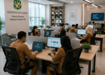 Penyediaan Fasilitas ASN Medan yang modern dan ergonomis untuk meningkatkan kenyamanan serta produktivitas pegawai dalam melayani masyarakat pimpinan.
