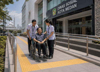 Optimalisasi fungsi Fasilitas Disabilitas Medan melalui penyediaan sarana prasarana publik yang aksesibel guna meningkatkan kemandirian warga di lingkungan pemerintah kota pimpinan.