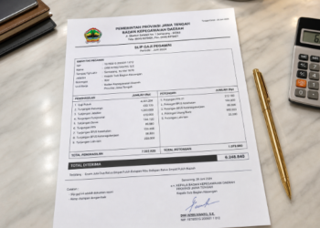 Ilustrasi rincian komponen Gaji ASN Medan 2026 yang diterima oleh pegawai di lingkungan Pemerintah Kota Medan.