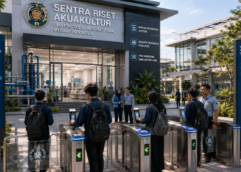 Optimalisasi fungsi Gedung Hub Akuakultur Medan melalui penyediaan sistem pembayaran pendaftaran e-registrasi maba elektronik guna meningkatkan efisiensi tata kelola penyediaan sarana unit layanan budidaya perairan kampus mahasiswa di kawasan lingkungan perguruan tinggi pimpinan.