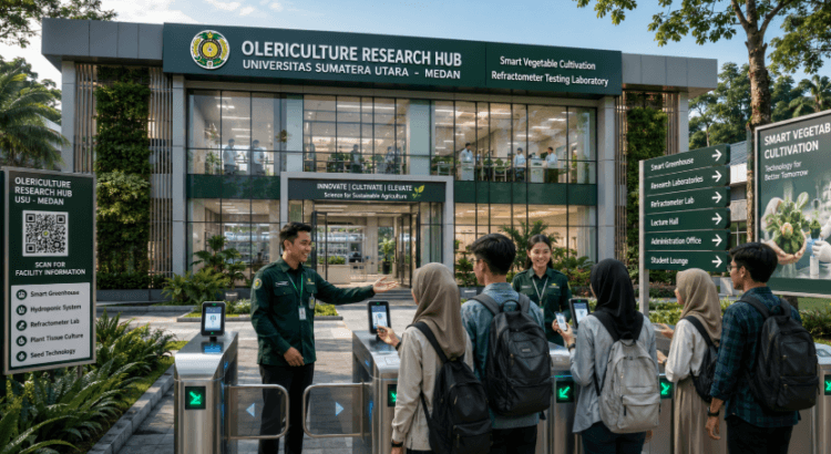 Optimalisasi fungsi Gedung Hub Olerikultur Medan melalui penyediaan sistem pembayaran pendaftaran e-registrasi maba elektronik guna meningkatkan efisiensi tata kelola penyediaan sarana unit layanan budidaya tanaman sayuran kampus mahasiswa di kawasan lingkungan perguruan tinggi pimpinan.