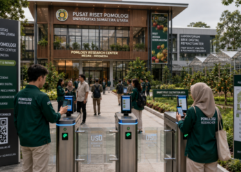 Optimalisasi fungsi Gedung Hub Pomologi Medan melalui penyediaan sistem pembayaran pendaftaran e-registrasi maba elektronik guna meningkatkan efisiensi tata kelola penyediaan sarana unit layanan budidaya tanaman buah kampus mahasiswa di kawasan lingkungan perguruan tinggi pimpinan.