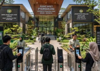 Optimalisasi fungsi Gedung Hub Pteridologi Medan melalui penyediaan sistem pembayaran pendaftaran e-registrasi maba elektronik guna meningkatkan efisiensi tata kelola penyediaan sarana unit layanan bank spora paku hias komersial kampus mahasiswa di kawasan lingkungan perguruan tinggi pimpinan.