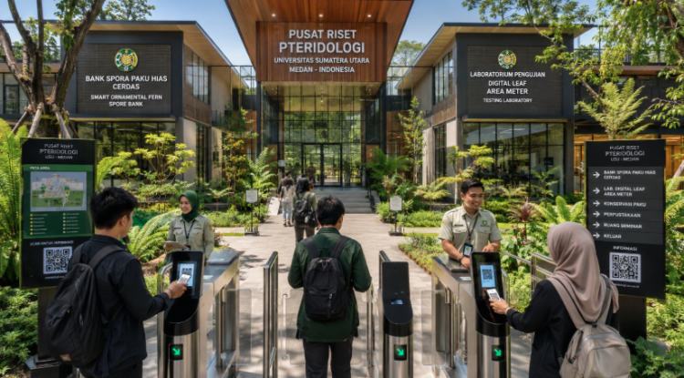 Optimalisasi fungsi Gedung Hub Pteridologi Medan melalui penyediaan sistem pembayaran pendaftaran e-registrasi maba elektronik guna meningkatkan efisiensi tata kelola penyediaan sarana unit layanan bank spora paku hias komersial kampus mahasiswa di kawasan lingkungan perguruan tinggi pimpinan.