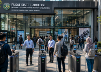 Optimalisasi fungsi Gedung Hub Tribologi Medan melalui penyediaan sistem pembayaran pendaftaran e-registrasi maba elektronik guna meningkatkan efisiensi tata kelola penyediaan sarana unit layanan gesekan dan pelumasan kampus mahasiswa di kawasan lingkungan perguruan tinggi pimpinan.