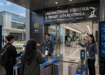 Optimalisasi fungsi Gedung Laboratorium Robotika Medan melalui penyediaan sistem pembayaran pendaftaran e-registrasi maba elektronik guna meningkatkan efisiensi tata kelola penyediaan sarana unit layanan mekatronika kampus mahasiswa di kawasan lingkungan perguruan tinggi pimpinan.