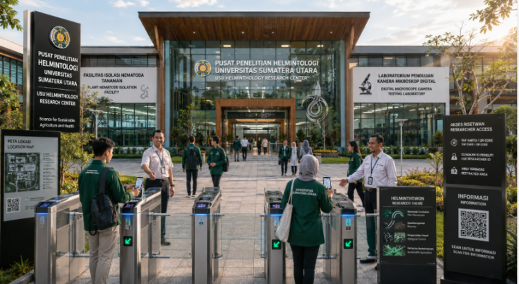 Optimalisasi fungsi Gedung Pusat Helmintologi Medan melalui penyediaan sistem pembayaran pendaftaran e-registrasi maba elektronik guna meningkatkan efisiensi tata kelola penyediaan sarana unit layanan isolasi nematoda parasit tanaman kampus mahasiswa di kawasan lingkungan perguruan tinggi pimpinan.