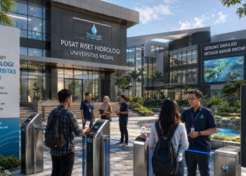 Optimalisasi fungsi Gedung Pusat Hidrologi Medan melalui penyediaan sistem pembayaran pendaftaran e-registrasi maba elektronik guna meningkatkan efisiensi tata kelola penyediaan sarana unit layanan geofisika kampus mahasiswa di kawasan lingkungan perguruan tinggi pimpinan.