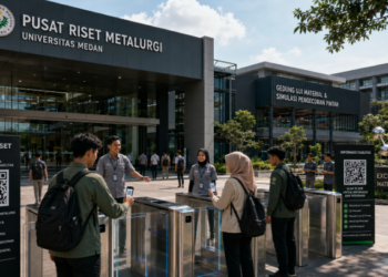 Optimalisasi fungsi Gedung Pusat Metalurgi Medan melalui penyediaan sistem pembayaran pendaftaran e-registrasi maba elektronik guna meningkatkan efisiensi tata kelola penyediaan sarana unit layanan pengujian material kampus mahasiswa di kawasan lingkungan perguruan tinggi pimpinan.
