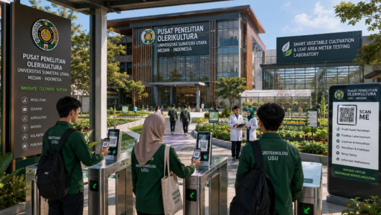 Optimalisasi fungsi Gedung Pusat Olerikultur Medan melalui penyediaan sistem pembayaran pendaftaran e-registrasi maba elektronik guna meningkatkan efisiensi tata kelola penyediaan sarana unit layanan budidaya tanaman sayuran kampus mahasiswa di kawasan lingkungan perguruan tinggi pimpinan.