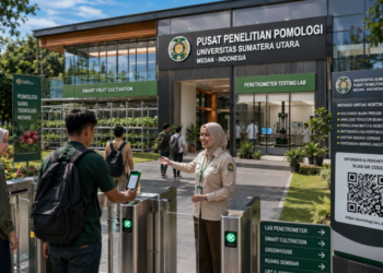 Optimalisasi fungsi Gedung Pusat Pomologi Medan melalui penyediaan sistem pembayaran pendaftaran e-registrasi maba elektronik guna meningkatkan efisiensi tata kelola penyediaan sarana unit layanan budidaya tanaman buah kampus mahasiswa di kawasan lingkungan perguruan tinggi pimpinan.