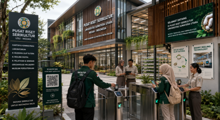 Optimalisasi fungsi Gedung Pusat Serikultur Medan melalui penyediaan sistem pembayaran pendaftaran e-registrasi maba elektronik guna meningkatkan efisiensi tata kelola penyediaan sarana unit layanan budidaya ulat sutera dan pohon murbei kampus mahasiswa di kawasan lingkungan perguruan tinggi pimpinan.