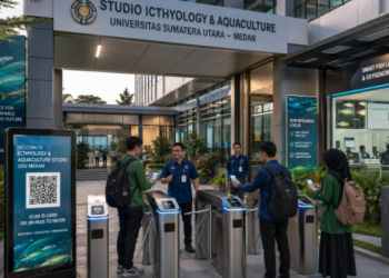 Optimalisasi fungsi Gedung Studio Vikologi Medan melalui penyediaan sistem pembayaran pendaftaran e-registrasi maba elektronik guna meningkatkan efisiensi tata kelola penyediaan sarana unit layanan ikhtiology dan budidaya perikanan kampus mahasiswa di kawasan lingkungan perguruan tinggi pimpinan.