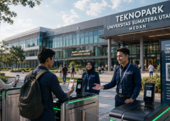 Optimalisasi fungsi Gedung Teknopark Digital Medan melalui penyediaan sistem pembayaran pendaftaran e-registrasi maba elektronik guna meningkatkan efisiensi tata kelola penyediaan sarana unit layanan akselerator startup mahasiswa di kawasan lingkungan perguruan tinggi pimpinan.
