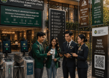 Optimalisasi fungsi Hotel Kampus Medan melalui penyediaan sistem pembayaran pendaftaran e-registrasi maba elektronik guna meningkatkan efisiensi tata kelola penyediaan sarana laboratorium perhotelan higienis di kawasan lingkungan perguruan tinggi pimpinan.