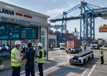 Optimalisasi fungsi Hub Logistik Belawan melalui penyediaan sistem manajemen distribusi barang elektronik guna meningkatkan efisiensi tata kelola penyediaan sarana unit layanan distribusi arus logistik publik and akuntabilitas skema hub pendaftaran berbasis sistem digital terpadu sektor usaha ekonomi di kawasan lingkungan instansi daerah pimpinan.