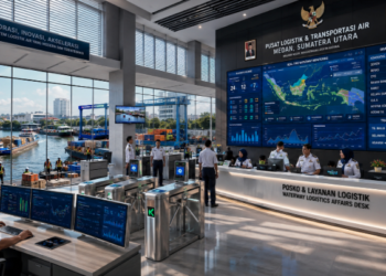 Optimalisasi fungsi Hub Logistik Kanal melalui penyediaan sistem monitoring logistik air elektronik guna meningkatkan efisiensi pemanfaatan sarana pusat arus barang and akuntabilitas sistem pemeliharaan berbasis digital terpadu di lingkungan instansi daerah pimpinan.
