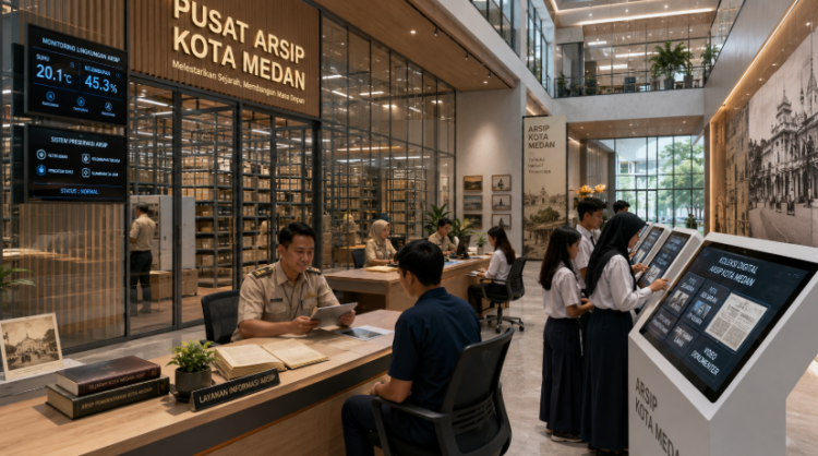 Optimalisasi fungsi Informasi Kearsipan Medan melalui penyediaan sistem digitalisasi naskah kuno guna menjaga kelestarian sejarah di lingkungan pemerintah kota pimpinan.