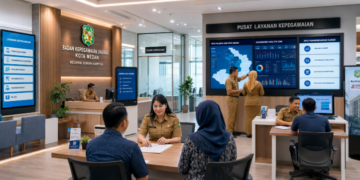 Optimalisasi fungsi Informasi Kepegawaian Medan melalui penyediaan sistem informasi manajemen talenta guna meningkatkan profesionalitas aparatur di lingkungan pemerintah kota pimpinan.