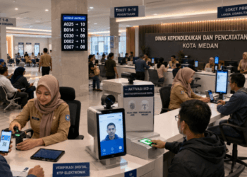 Optimalisasi fungsi Informasi Kependudukan Medan melalui penyediaan sistem identitas kependudukan digital guna meningkatkan efisiensi layanan sipil di lingkungan pemerintah kota pimpinan.