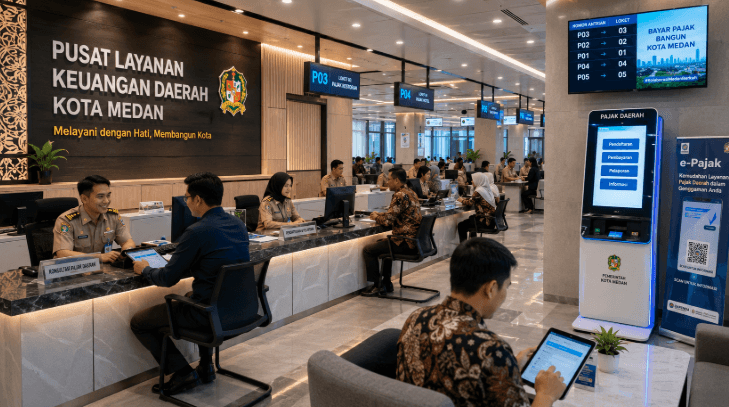 Optimalisasi fungsi Informasi Keuangan Medan melalui penyediaan sistem pelaporan pajak digital guna meningkatkan pendapatan asli daerah di lingkungan pemerintah kota pimpinan.