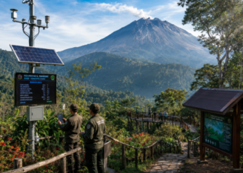 Optimalisasi fungsi Informasi Lingkungan Karo melalui penyediaan sistem deteksi dini erupsi digital guna meningkatkan kewaspadaan masyarakat di lingkungan pemerintah wilayah pimpinan.
