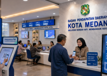 Optimalisasi fungsi Informasi Pajak Medan melalui penyediaan sistem pembayaran PBB online guna meningkatkan efisiensi penerimaan daerah di lingkungan pemerintah wilayah pimpinan.