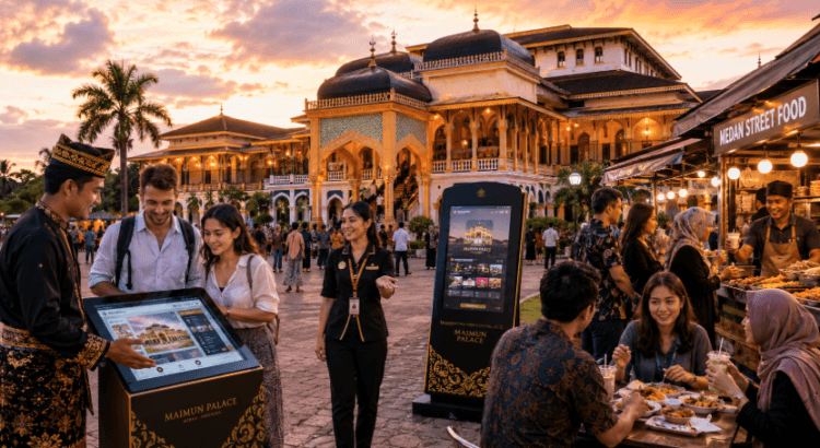 Optimalisasi fungsi Informasi Pariwisata Medan melalui penyediaan sistem informasi destinasi digital guna meningkatkan kunjungan mancanegara di lingkungan pemerintah kota pimpinan.