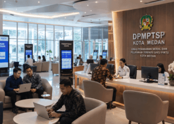 Optimalisasi fungsi Informasi Perizinan Medan melalui penyediaan sistem legalitas daring terpadu guna meningkatkan iklim investasi di lingkungan pemerintah kota pimpinan.