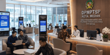 Optimalisasi fungsi Informasi Perizinan Medan melalui penyediaan sistem legalitas daring terpadu guna meningkatkan iklim investasi di lingkungan pemerintah kota pimpinan.