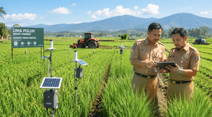 Optimalisasi fungsi Informasi Pertanian Lima Puluh melalui penyediaan sistem monitoring cuaca digital guna meningkatkan hasil panen di lingkungan pemerintah wilayah pimpinan.
