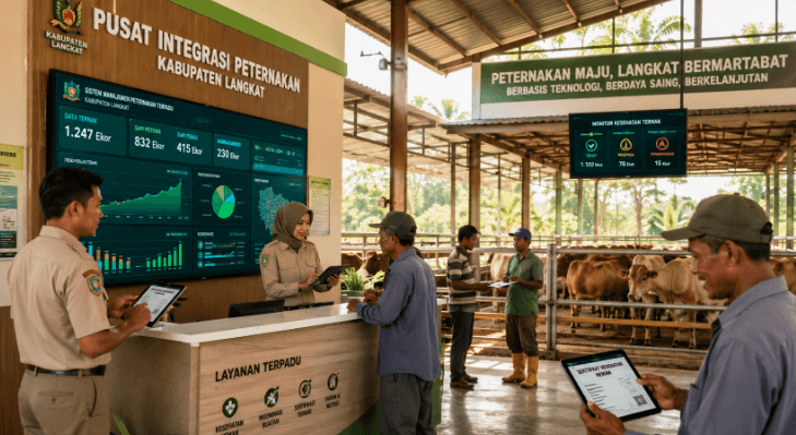 Optimalisasi fungsi Informasi Ternak Langkat melalui penyediaan sistem pengurusan surat keterangan kesehatan hewan digital guna meningkatkan kualitas daging di lingkungan pemerintah wilayah pimpinan.