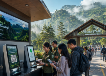 Optimalisasi fungsi Informasi Wisata Karo melalui penyediaan sistem tiket masuk digital guna meningkatkan kunjungan pelancong di lingkungan pemerintah wilayah pimpinan.