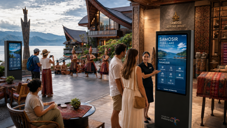 Optimalisasi fungsi Informasi Wisata Samosir melalui penyediaan sistem reservasi akomodasi digital guna meningkatkan kualitas pengalaman pelancong di lingkungan pemerintah wilayah pimpinan.