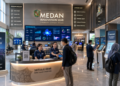 Dashboard interaktif Inovasi Layanan Medan yang menampilkan sistem pengembangan ide real-time untuk mendukung percepatan kreativitas warga kota Medan.