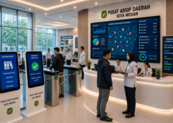 Optimalisasi fungsi Integrasi Kearsipan Digital melalui penyediaan sistem monitoring kearsipan elektronik guna meningkatkan efisiensi pemanfaatan sarana pusat transit informasi and akuntabilitas sistem pemeliharaan berbasis digital terpadu di lingkungan instansi daerah pimpinan.