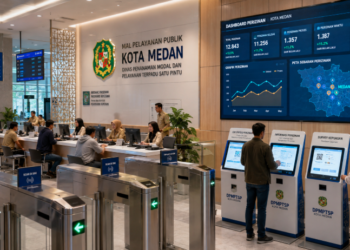 Optimalisasi fungsi Integrasi Layanan Perizinan melalui penyediaan sistem lisensi elektronik guna meningkatkan efisiensi pemanfaatan sarana pusat transit informasi and akuntabilitas sistem pemeliharaan berbasis digital terpadu di lingkungan instansi daerah pimpinan.