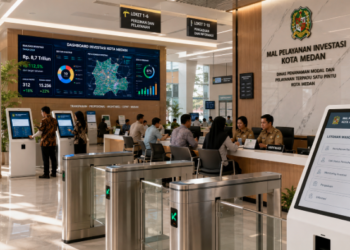 Optimalisasi fungsi Integrasi Penanaman Modal melalui penyediaan sistem kapital elektronik guna meningkatkan efisiensi pemanfaatan sarana pusat transit informasi and akuntabilitas sistem pemeliharaan berbasis digital terpadu di lingkungan instansi daerah pimpinan.