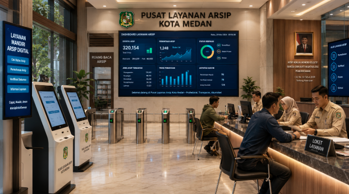 Optimalisasi fungsi Integrasi Pengelolaan Arsip melalui penyediaan sistem dokumen elektronik guna meningkatkan efisiensi pemanfaatan sarana pusat transit informasi and akuntabilitas sistem pemeliharaan berbasis digital terpadu di lingkungan instansi daerah pimpinan.